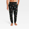Men's Marvel Neon Super Hero Icons Jogger Pajama Lounge Pants