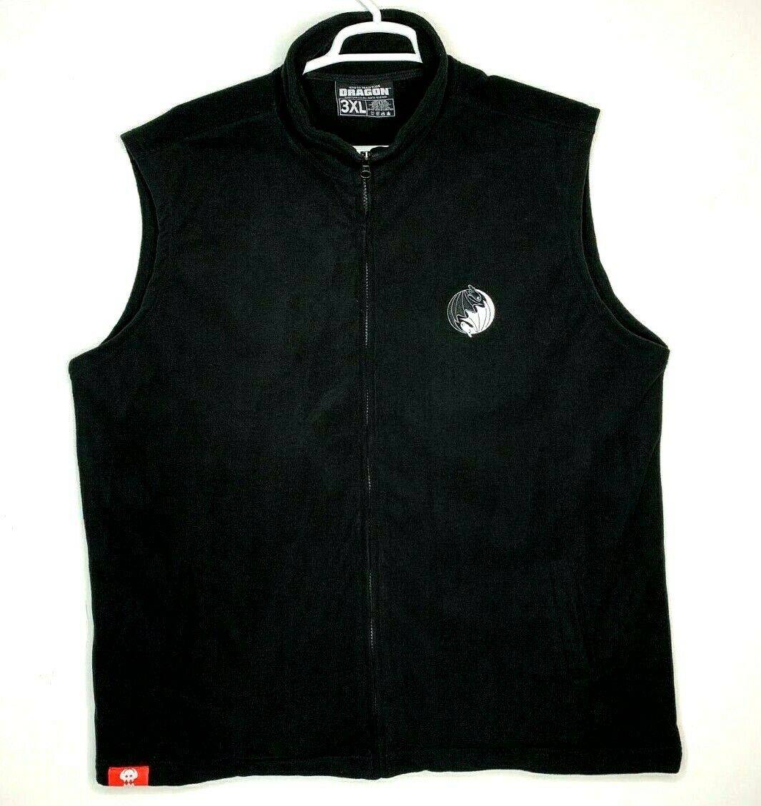 Men's How to Train Your Dragon: The Hidden World Fleece Vest Loot Crate Exclusive