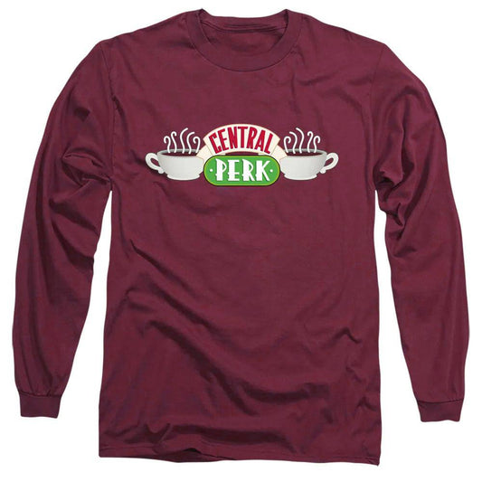 Camiseta de manga larga Maroon Friends TV Central Perk para hombre