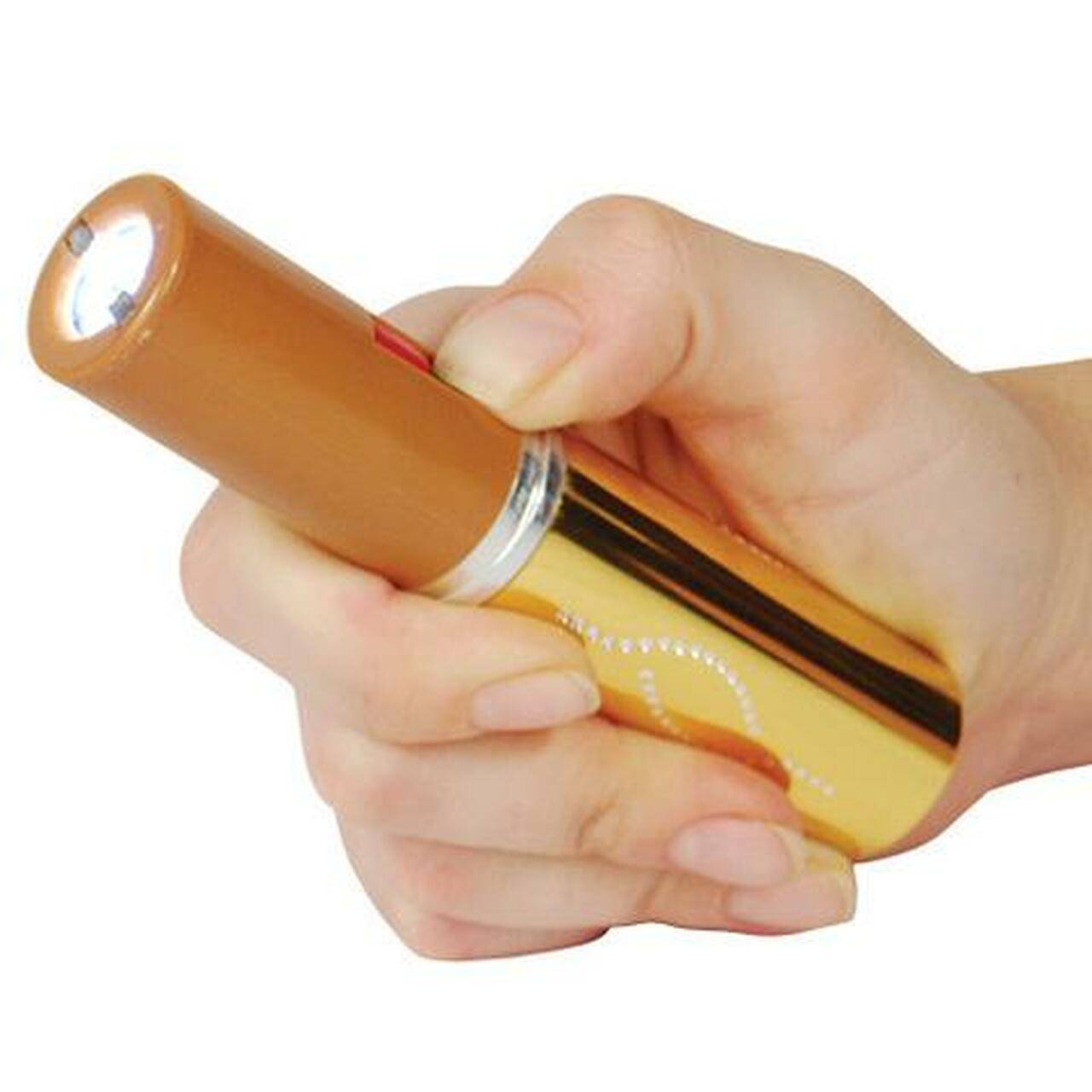 LIPSTICK STUN-GD 5 inch Gold Lipstick Stungun with Flashlight - view 3