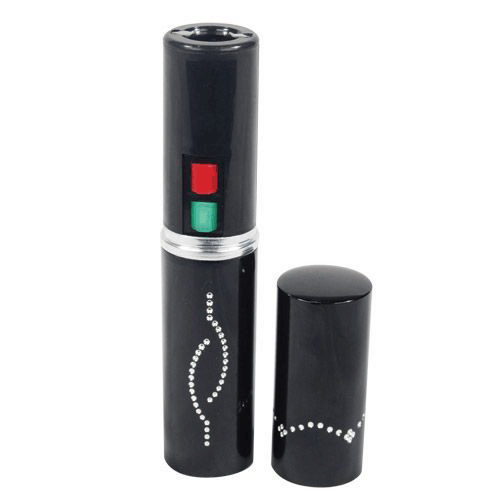 LIPSTICK STUN-BK 5" Black Lipstick Stungun with Flashlight
