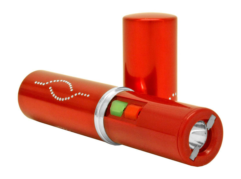 5 inch Red Lipstick Stungun with Flashlight