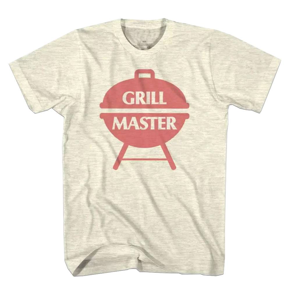 Men's Grill Master Graphic T-Shirt Retro BBQ Father's Day Tee - Heather Beige - view 2