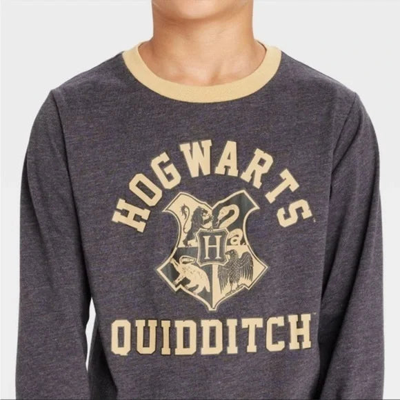 Boys' Harry Potter Quidditch Long Sleeve Graphic T-Shirt - Bladevip