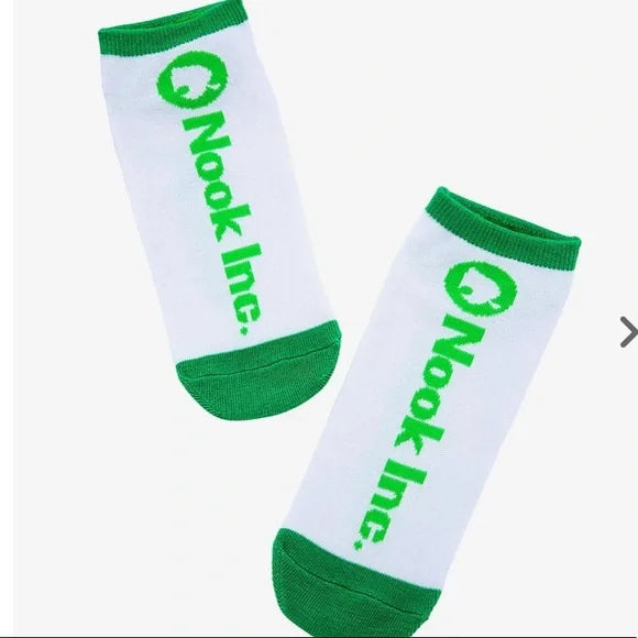 Animal Crossing New Horizon Nook Inc. No-Show Socks