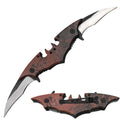 5.5 inch Folding Twin Blade Bat Knife Brown Pocket Folding Outdoor Camping Tool Multifunctional Fruit with