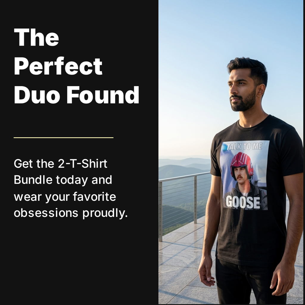 Men's Tee Themed Graphic T-Shirt 2-Pack Bundle | Choose Your Vibe & Size - view 7