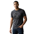 Marvel Captain America Logo Charcoal Heather Short Sleeve Graphic T-Shirt