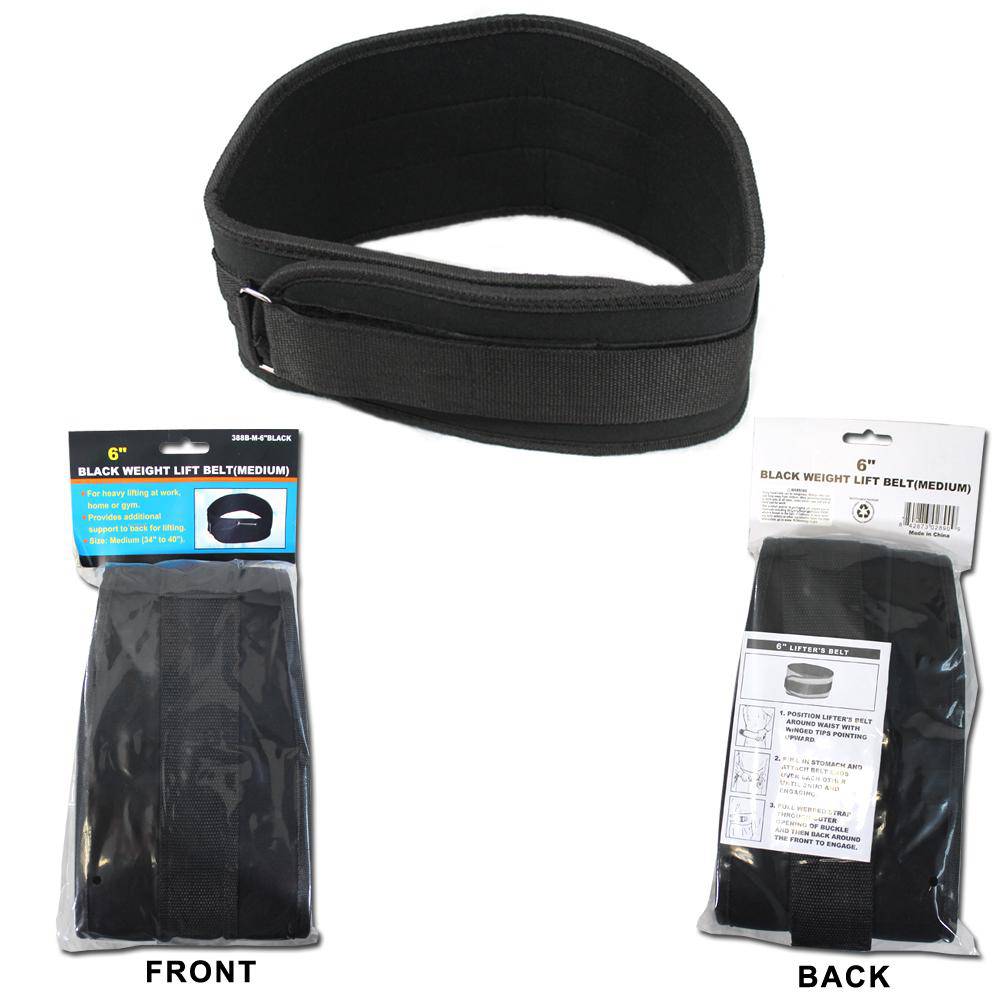 REX 388-B 6 inch Blue Weight Lifting Belt for Men and Women - view 4