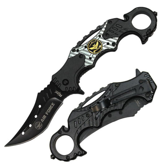 RT 4501-AF 5" Rtek Air Force Servicemen Assist-Open Karambit Tactical Rescue Knife