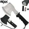 11 inch RTEK Silver Survival Axe with Sheath & Survival Kit