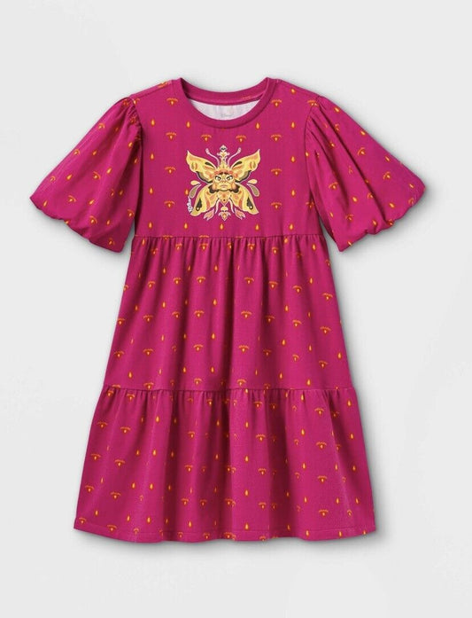 Girls' Pink Disney Encanto Shift Dress - Bladevip