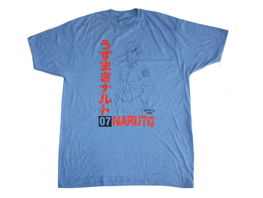 Camiseta gráfica Blue Heather Naruto Kakashi Team 07 para hombre