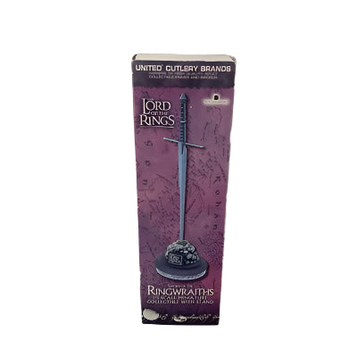 Packaged product of 'The Lord of the Rings' Ringwraiths with a purple background