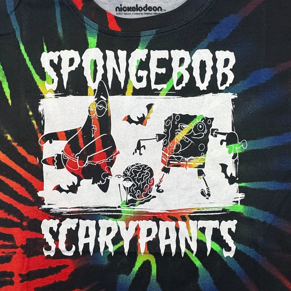 Boys SpongeBob SquarePants Scarypants Halloween Tie Dye Graphic Tee T-Shirt - view 2