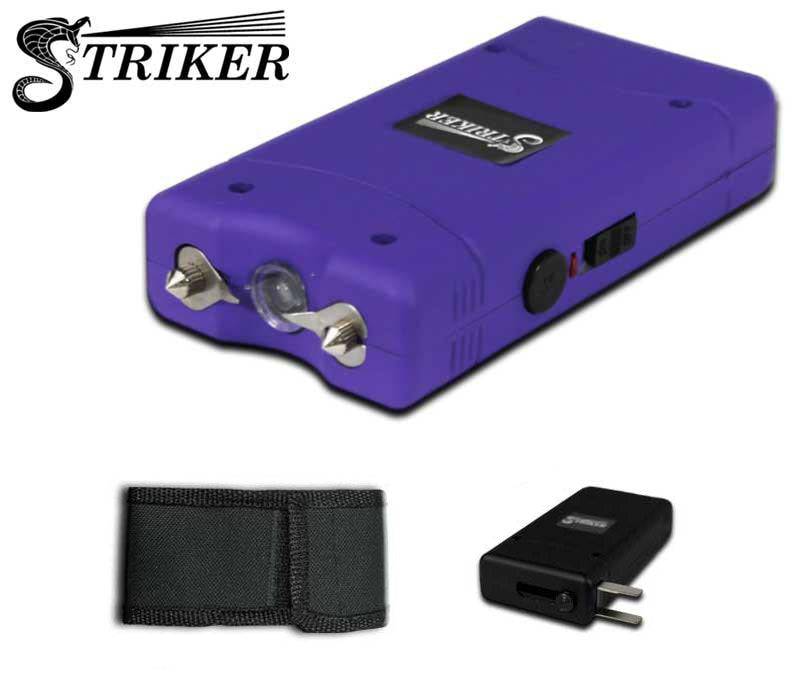 ST 7500-PP Purple 18M Rechargeable Stun Gun w/ LED Light