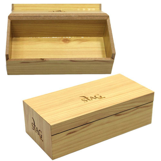 Caja de almacenamiento de exhibición de madera para joyería de cuchillos STG