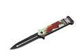 T 27018-JK8 4.5 inch Outdoor Camping Tool Multifunctional Fruit Knife - Poster Graphic Print Handle