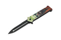 T 27018-JK9 4.5 inch Outdoor Camping Tool Multifunctional Fruit Knife - Portrait Print Handle