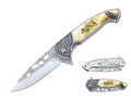 5 inch Wolf Etched Design Outdoor Camping Tool Multifunctional Fruit Folding Knife