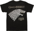 Men's Black Game of Thrones Stark Winter is Coming T-Shirt Tee