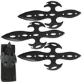 6 inch Black Warrior Fixed Blade Knife Set with Nylon Sheath