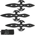 7.5 inch Black Warrior Fixed Blade Knife Set with Nylon Sheath