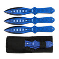 TK 038-38BL 8 inch Blue Ninja Throwing Knife with Nylon Sheath