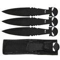 TK 043-365BSK 6.5 inch Black Skull Print Throwing Knife with Nylon Sheath