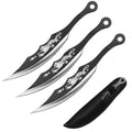 TK 087-380BDR 8 inch 3PCS Dragon Throwing Knife Set with Sheath