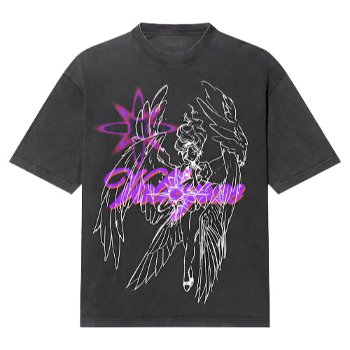 Valkyrae Angel Relaxed Fit Girls T-Shirt