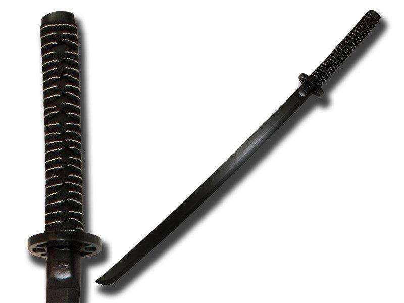 Espada de práctica de entrenamiento de madera negra de 38 ", equipo de práctica de tamaño completo de madera bokken