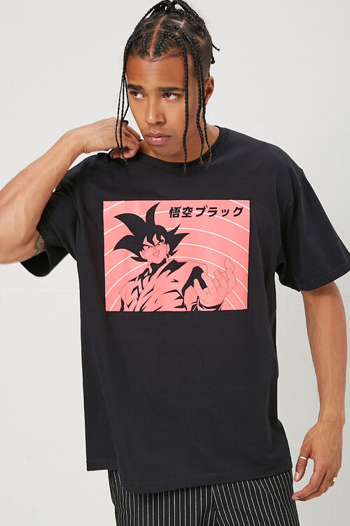 Mens Black Dragon Ball Z Son Goku Black Graphic Tee T-Shirt - Bladevip