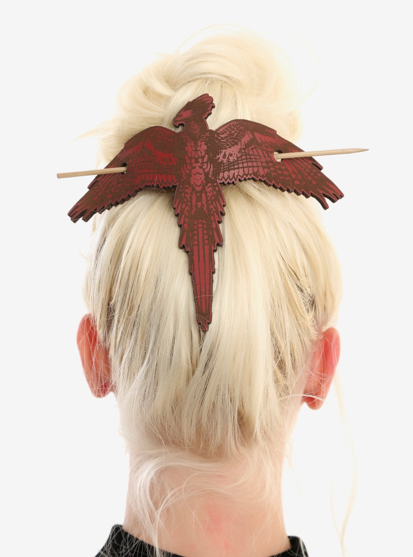 Harry Potter Phoenix Hair Pin Hair Holder Faux Leather