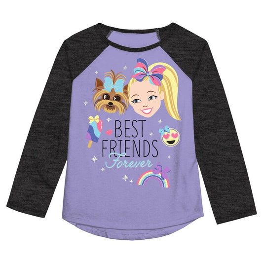 Camiseta de manga larga para niñas de 4 a 12 años Jojo Siwa Best Friends Forever Graphic Tee
