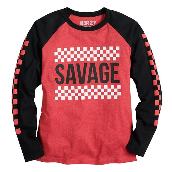 Boys 8-20 Savage Long Sleeve Graphic Tee T-Shirt