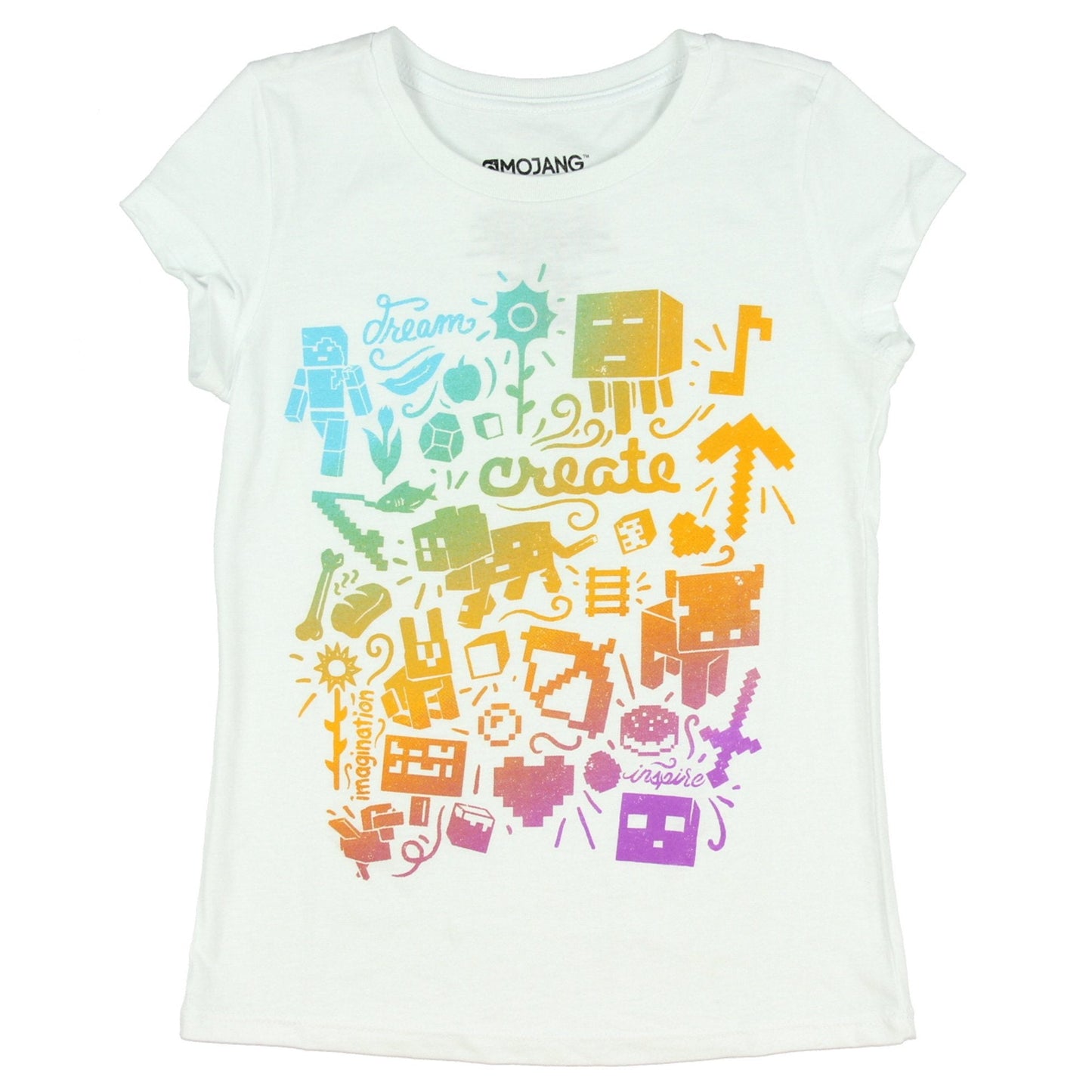 Camiseta Minecraft Create Graphic para niñas