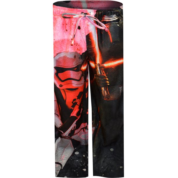 Pantalones de salón de franela Star Wars Kylo Trooper Face Off para hombre