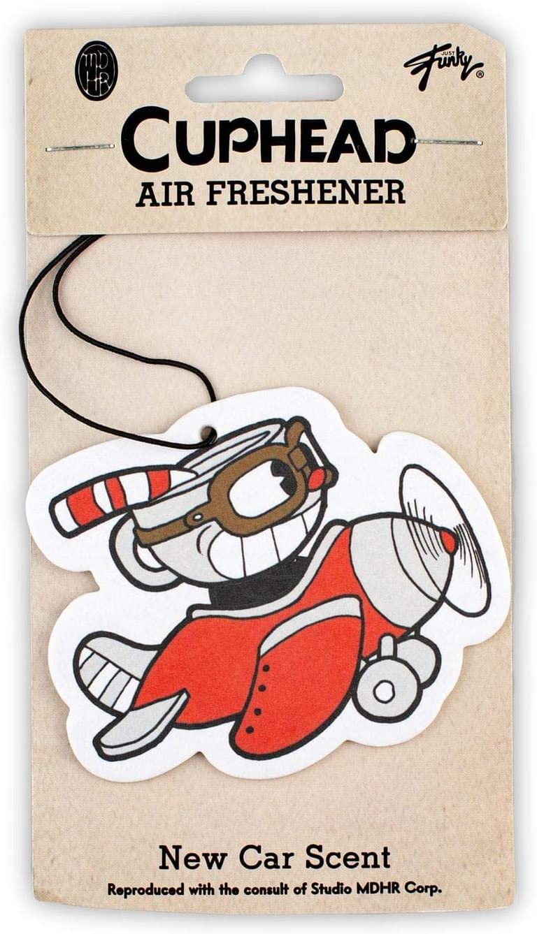 Cuphead Airplane Hanging Air Freshener for Cars | New Car Scent - Bladevip