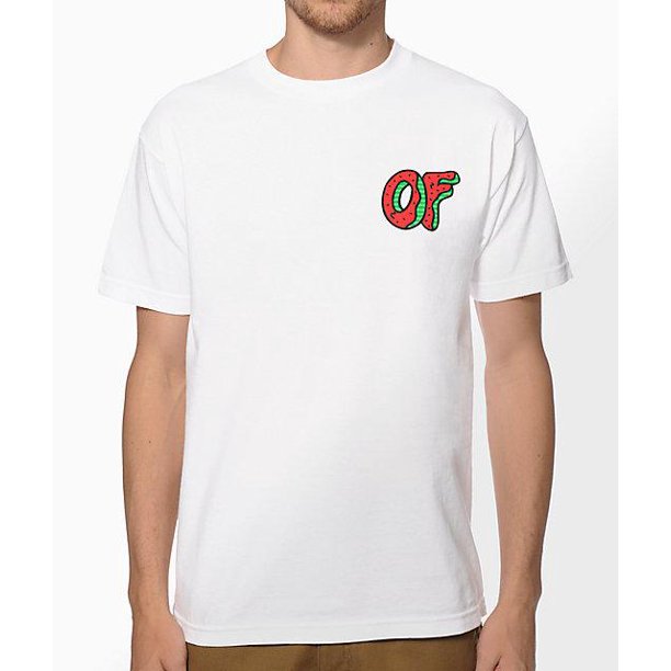 Camiseta blanca de Odd Future OF Watermelon Donut para hombre