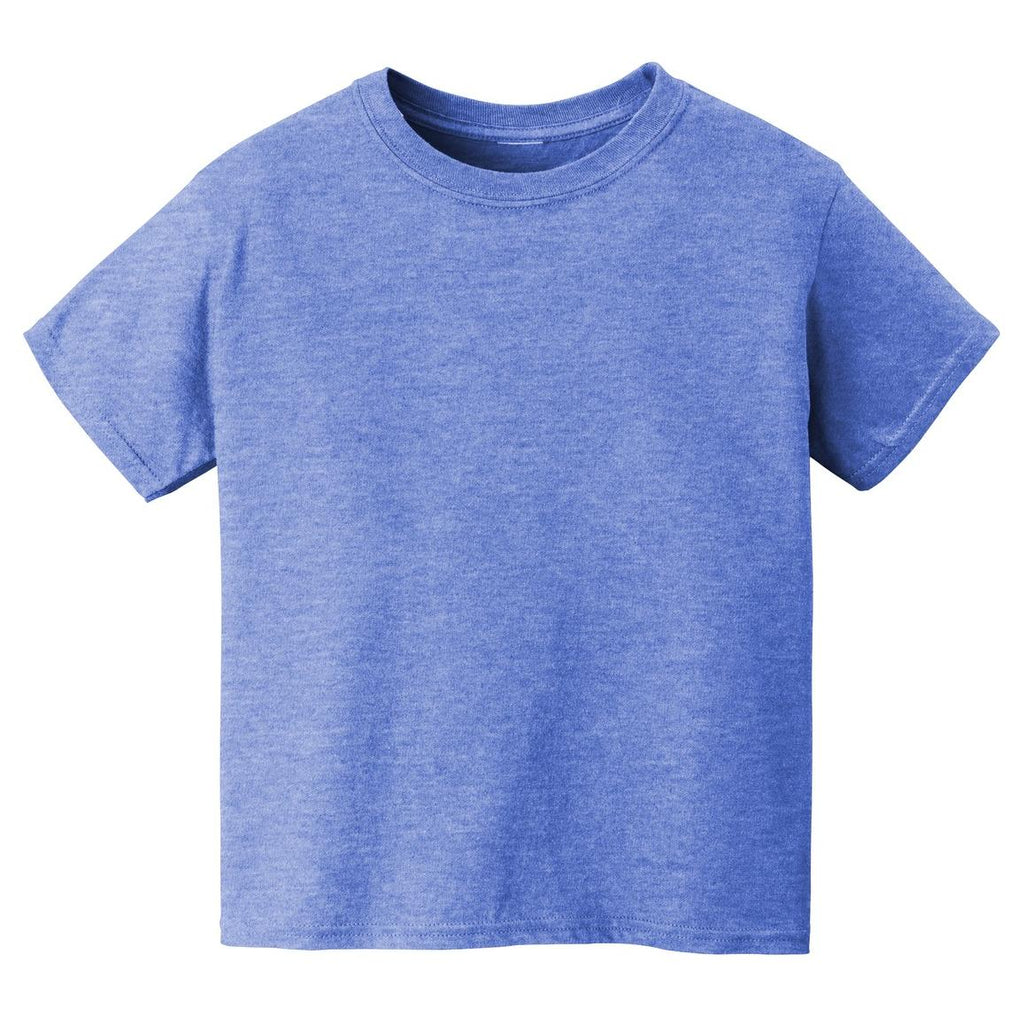 Boy's Youth Gildan 64500B Softstyle Heather Royal Blue T-Shirt Tee - Bladevip
