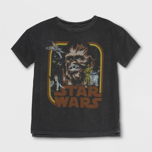 Boy's Vintage Star Wars Chewbacca Short Sleeve Tee T-Shirt