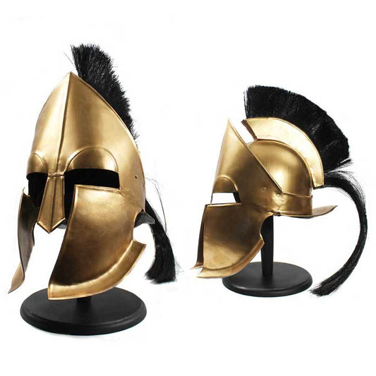 HL 300-GD LIFE-SIZE GREEK HELMET - Bladevip