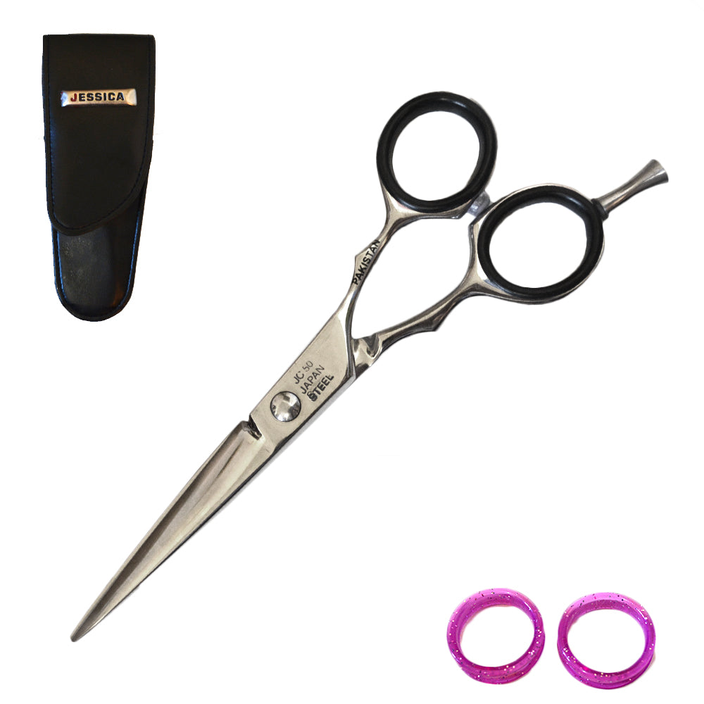JC-50 5" Jessica Pro Salon Japan Cobalt Steel Hair Grooming Cutting Scissors - Bladevip