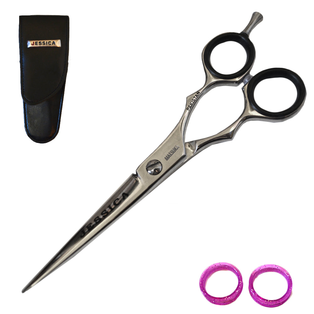 JC-55 5.5" Jessica Pro Salon Japan Cobalt Steel Hair Grooming Cutting Scissors - Bladevip