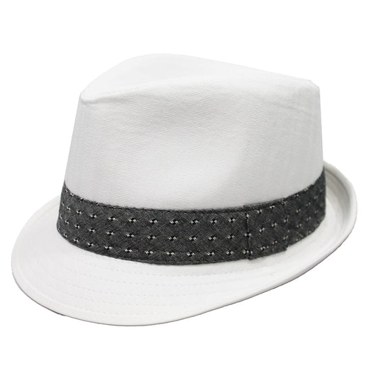Sombrero Fedora blanco Free Authority para adultos
