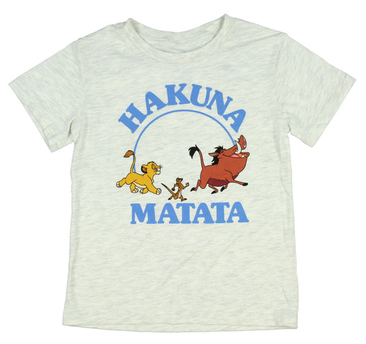 Camiseta de manga corta para niño El Rey León Hakuna Matata 