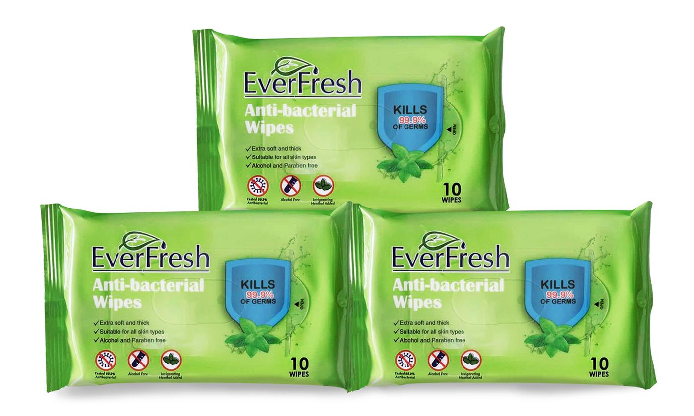 EverFresh Sterilizing Antiseptic Wipes  (30-Pack) - Bladevip