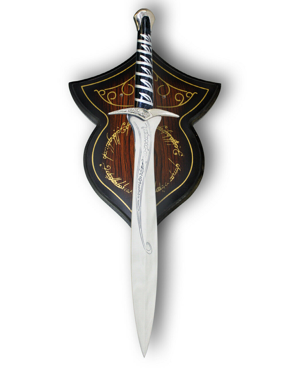 NM 031 Lord of the Rings Sting Red Elven LOTR Swords Plaque LOTR Movie Steel - Bladevip