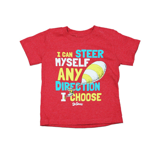 Camiseta gráfica para niños pequeños Dr. Seuss "Puedo dirigirme en cualquier dirección que elija" 